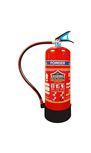ECO FIRE ABC Dry Powder Type Fire Extinguisher ISI Mark with Wall Mount Hook and How to use Instruction Manual for Home, Kitchen, Office, School and Industrial Use is:15683 Capacity-9 kg 